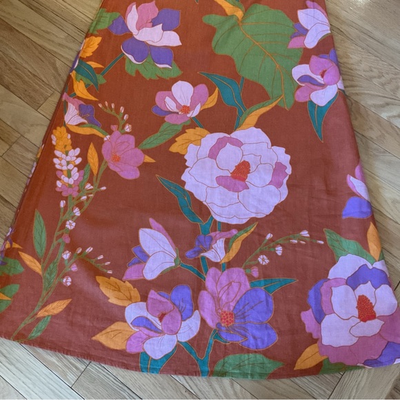 Caroline Constas Floral Halter Dress linen dress travel dress summer dress - Picture 5 of 16